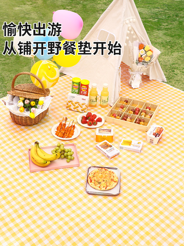 春日野餐必备 优思居加厚防潮野餐垫，让户外时光更惬意